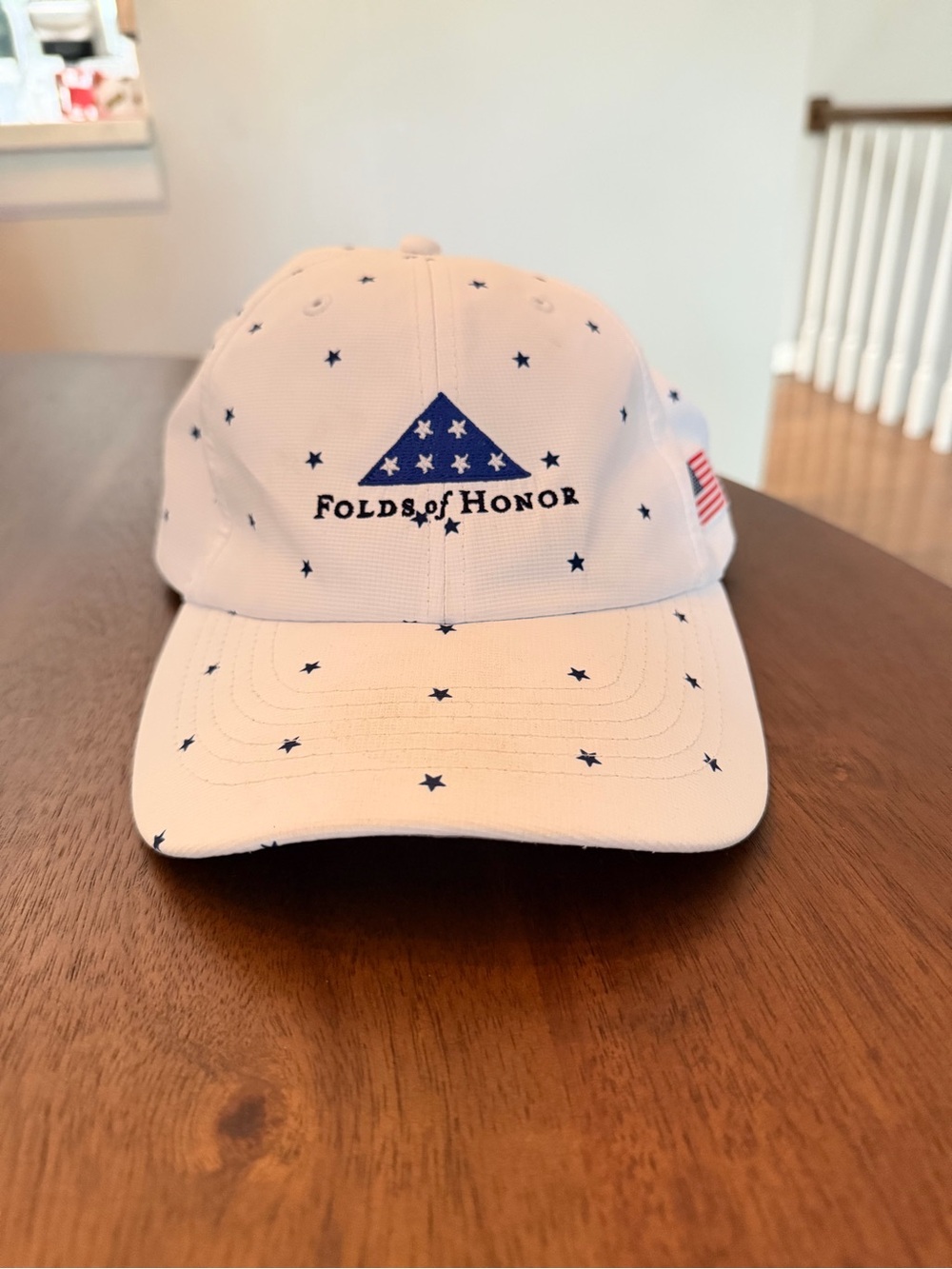 July 4 White USA Military Folds of Honor Golf Hat America Cap